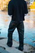 waxed denim