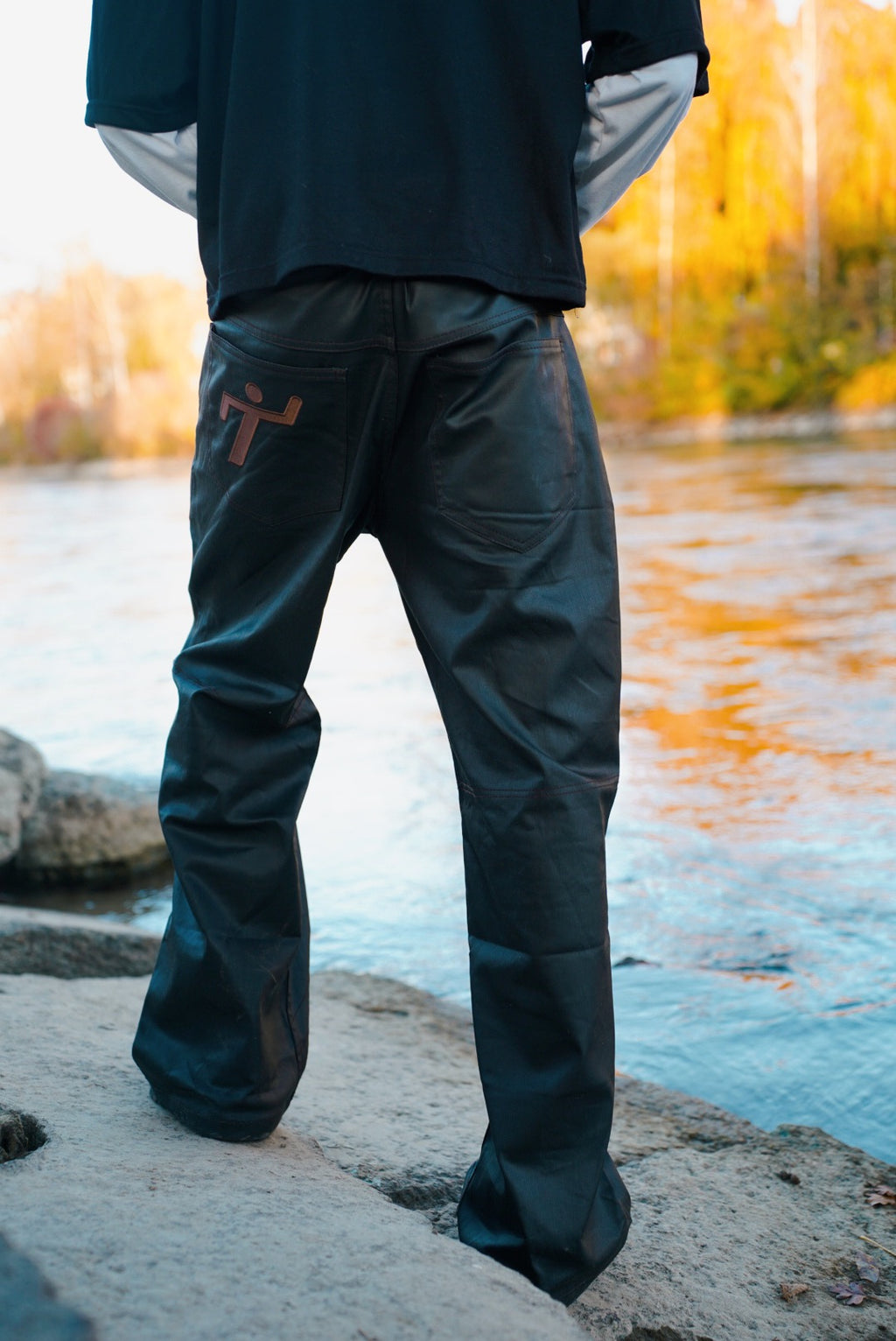 waxed denim